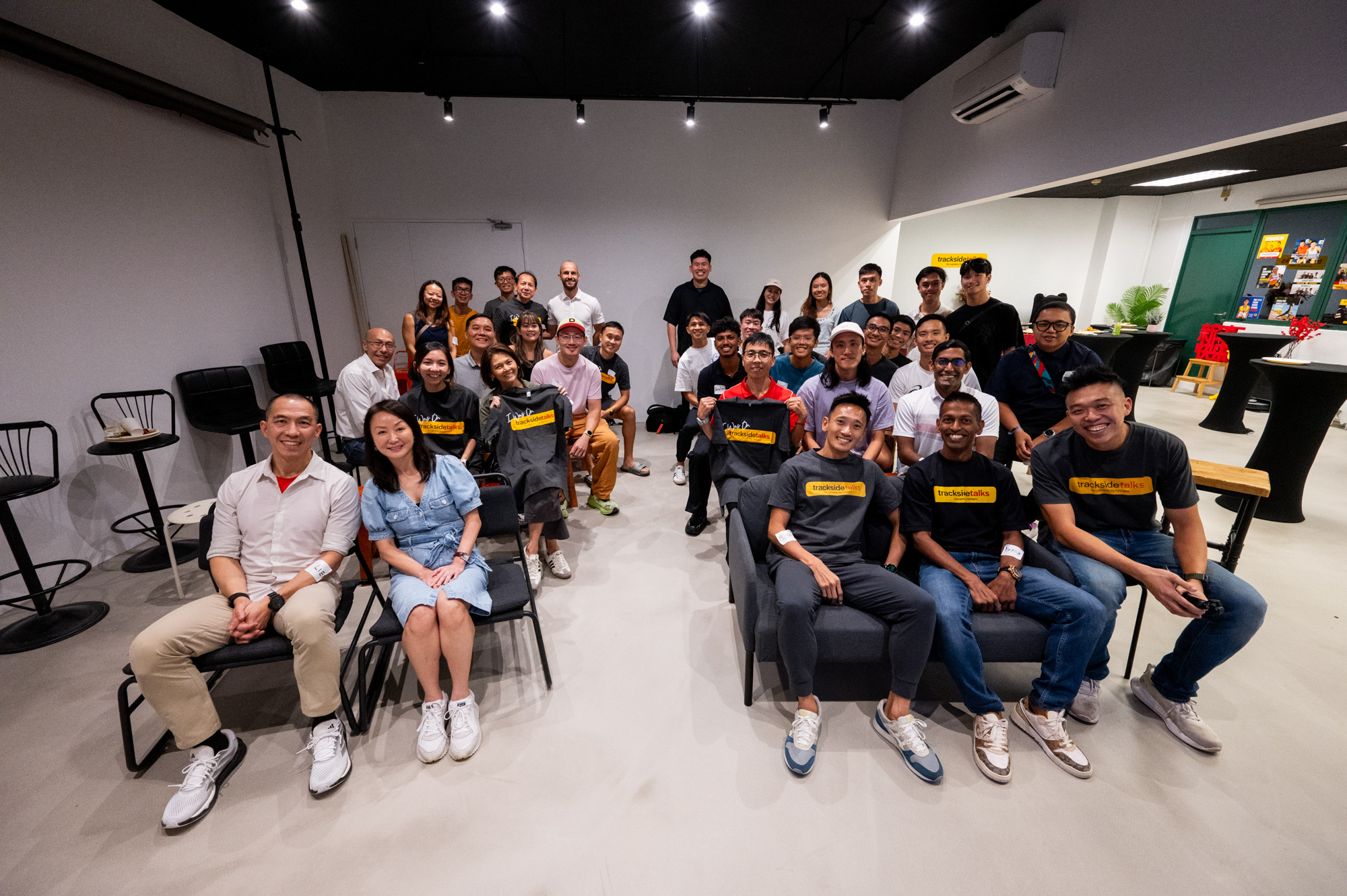 TracksideTalks SEA Games 2025 group photo Flashbob Studio Singapore