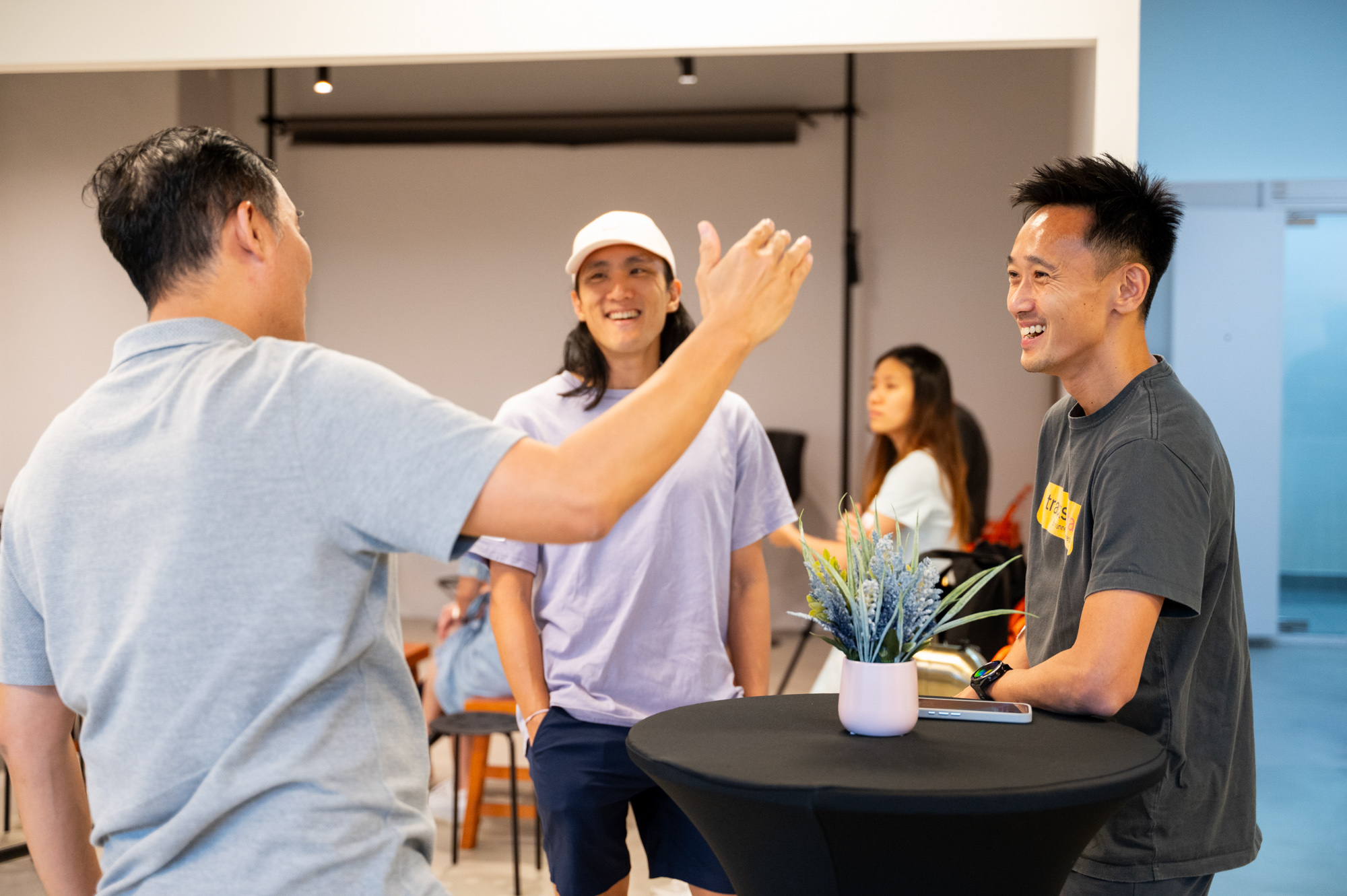 Guests networking at TracksideTalks event Singapore